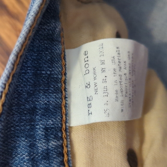 Rag & Bone Huntington blue denim skinny jeans. Cuff up or down. W28 L29 - Picture 4 of 12